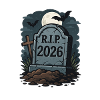 RIP 2026 Halloween Grabstein