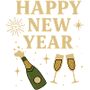 Happy New Year Celebration Design