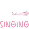 Girl Loves Singing – Microphone Motif