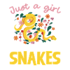 Only one girl loves snakes