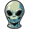 Alien Head Illustration