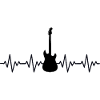 Electric Guitar ECG Heartbeat