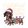 Christmas Dachshund Through The Snow