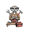 Meerkat Real DIYer Man Craftsman