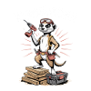 Meerkat Real DIYer Man Craftsman
