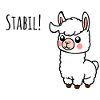 Restez stable ! Comme le petit lama