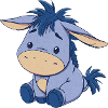 Blue cute Plush Donkey