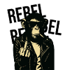 Rebel Simian in Leather