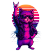 Synthwave Chat Chat Retro Sunset