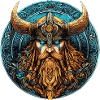 Viking Warrior Runic Circle