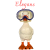 Elegans Diving Goose