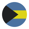 Bahamas round flag
