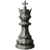 Chess King – Dark Geometric Illustration