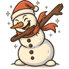 Cool Snow Man Dab