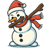 Dabbing Snowman Dab