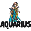 Aquarius Maiden in Aqua Flow