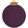 Swirled Purple Ornament