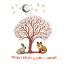 Midnight Leaves Forest Friends