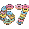 Pastel Donut Stack 67 Pattern