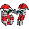 Pixel Robo Santa Duo 67 Meme
