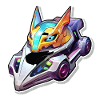 Neon Rennhelm Drachenstil