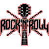 Rock 'N' Roll Guitar and Drumsticks
