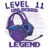 Légende débloquée niveau 11