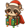 Raccoon Christmas Matching Family Funny
