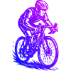 Minimalist road bike motif