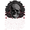 Embrace the Darkness Skull Roses