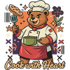 Cooking Bear with Heart