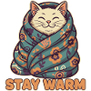 Katzenmantel Stay Warm Blütenmuster