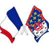 Pays de la Loire + skrzyżowana flaga Francji