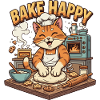 Baking Delight Cat Bakes Cookies