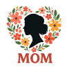 Blumenkranz Mutter Silhouette