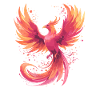 Phoenix in Flammenfarben