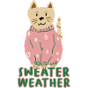 Cat in Pink Sweater – Sweater Weather