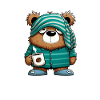 Official Best Dad Sleep Shirt Bear