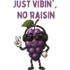 Vibrating grape with headphones