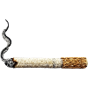 Embroidered cigarette – minimalist (printed)