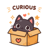 Curious Cat in a Box
