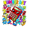 Number Day 2026 Neon Calculator
