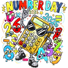 Number Day 2026 Calculator Cartoon