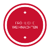Fröhliche Weihnachten Rundstempel