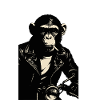 Singe rebelle au moteur
