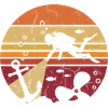 Diver Retro Sunset - Anchor & Wreck