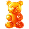 Orangener Gummibär Teddybär