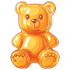 Golden Teddy Bear Cuddle Art