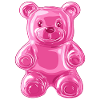 Pink Glitzer Bär