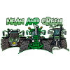 Tracteurs Différents et Verts